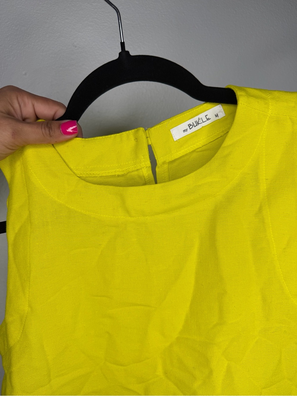 High-Waist Wide-Leg Crop Top Set in Lime - Picture 5 of 13